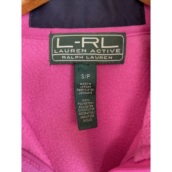COPY - LRL Ralph Lauren Active Fleece Jacket Womens Small Pink Black Full Zip P… - Picture 5 of 8